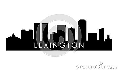 Lexington skyline silhouette. Vector Illustration