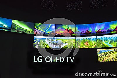 LG Oled TV Editorial Stock Photo