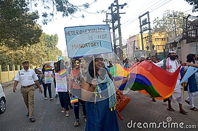 LGBT activists and supporters Editorial Stock Photo