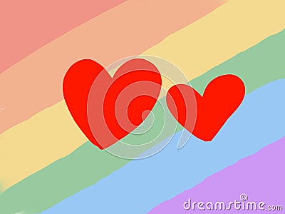 LGBT background rainbow flag, pride mounth Stock Photo