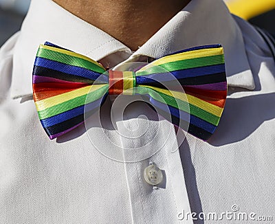 LGBT bow-tie Stock Photo