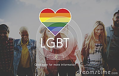 LGBT Equal Rights Rainbow Symbol Concept Stock Photo