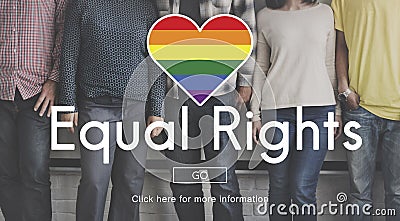 LGBT Equal Rights Rainbow Symbol Concept Stock Photo