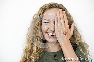 LGBT Lesbian Gay Bisexual Transsexual United Concept Stock Photo