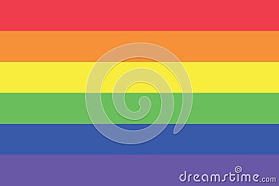 LGBT pride flag Vector Illustration