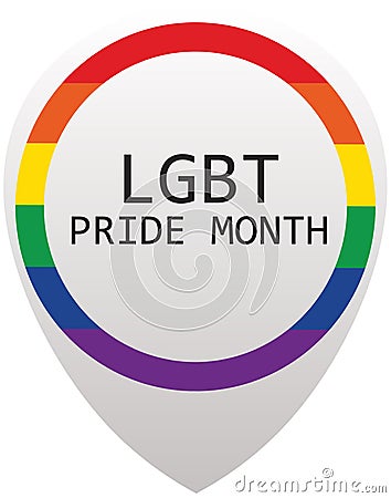 LGBT Pride Month in June Vector Illustration