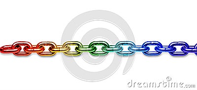 LGBT Rainbow Chain Background Identity Gender Stock Photo