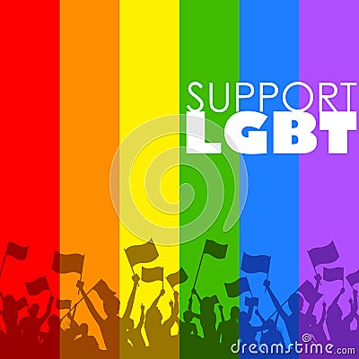 LGBT support Vector Illustration