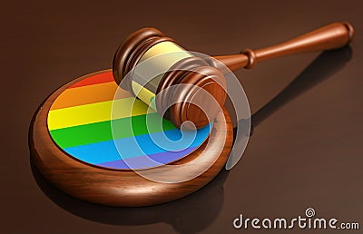 Lgbtq Laws Lawsuit And Lgbt Legislation Concept Cartoon Illustration