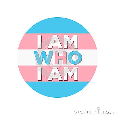 LGBTQ Plus transgender Flag White Blue Pink Pride Vector Template Design Element Vector Illustration