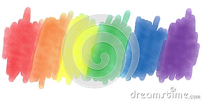 LGBTQ Pride Watercolors Stock Photo