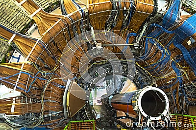 Lhcb detector in cern, geneva Editorial Stock Photo