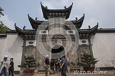 The Li Bai Memorial Hall in Caishiji Park, Maanshan City, Anhui Province Editorial Stock Photo