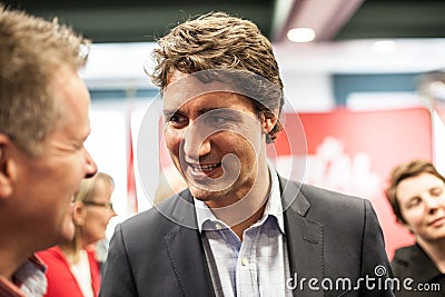 Liberal Leader Justin Trudeau Smiles Editorial Stock Photo