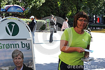 Liberal Party campaign volunteer Editorial Stock Photo