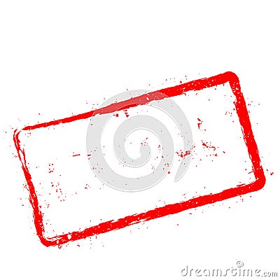 Liberal red rubber stamp isolated on white. Vector Illustration