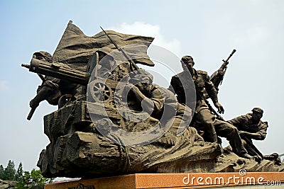 Liberation War Museum, Pyongyang, North-Korea Editorial Stock Photo