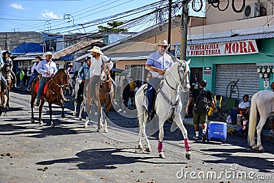 El Tope, the Costa Rican National Day of Horsesman in Liberia Editorial Stock Photo