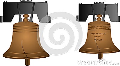 Liberty Bell Illustration Vector Illustration