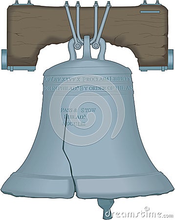 Liberty Bell Vector Illustration Vector Illustration