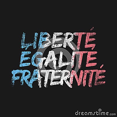 Liberty Equality Fraternity Stock Photo