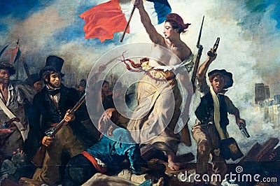 Liberty Leading the People Editorial Stock Photo