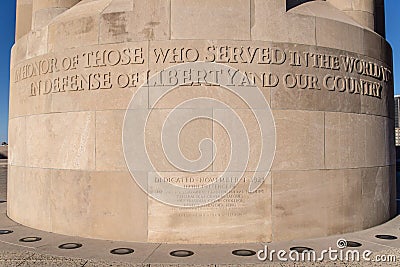 Liberty Memorial National World War I Museum Editorial Stock Photo