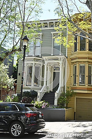 Liberty Street Historic District San Francisco Marshall Doane House Editorial Stock Photo