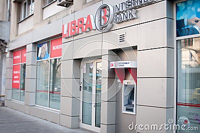 Libra internet bank branch Editorial Stock Photo
