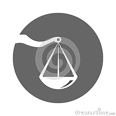 Libra logo icon design Stock Photo