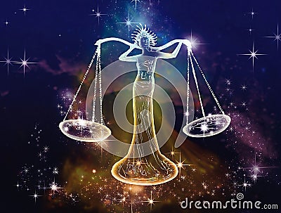 Libra Scales Stock Photo