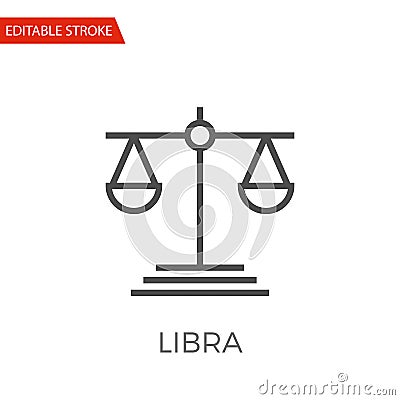 Libra Vector Icon Vector Illustration