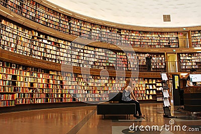 Library Editorial Stock Photo