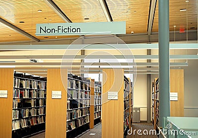 Non-fiction is not fake news Editorial Stock Photo