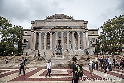 Library of Columbia university, New York City, USA Editorial Stock Photo