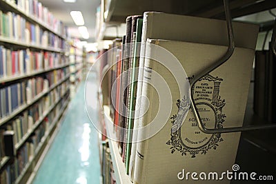 Library focus on Kafka Stock Photo