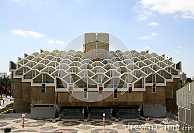 Library housing Ben Gurion University, Beer Sheva, Israel Editorial Stock Photo