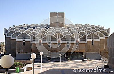 Library housing Ben Gurion University, Beer Sheva, Israel Editorial Stock Photo