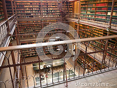 Library at Rijksmuseum, Amsterdam Editorial Stock Photo