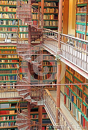 Library in Rijksmuseum at Amsterdam, Netherlands Editorial Stock Photo