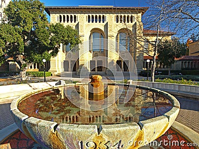 The Library of Stanford University Editorial Stock Photo
