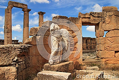 Libya, Cyrenaica. Cyrene Necropolis. Unesco. Editorial Stock Photo