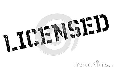 Licensed rubber stamp Stock Photo