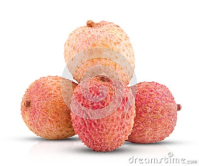 Lichee exotic fruit Stock Photo