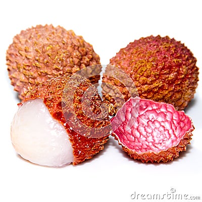 Lichee fruit Stock Photo