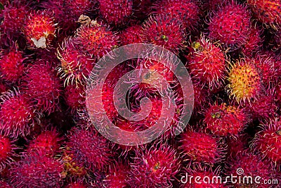 Lichee fruits in Chichicastenango market Stock Photo