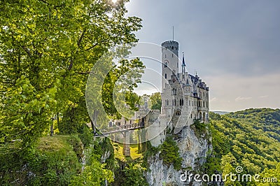 Lichtenstein Castle in Baden-Wurttemberg, Germany Stock Photo