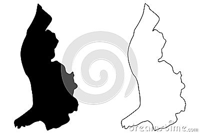 Lichtenstein map vector Vector Illustration