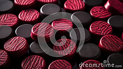 Licorice candies mix background. Sweet tasty backdrop. Generative AI Stock Photo