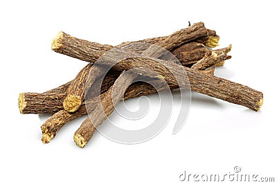 Licorice root sticks Stock Photo